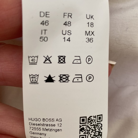 Hugo Boss Beautiful High Quality CottonStretch Logo Buttons Blouse - Picture 7 of 10